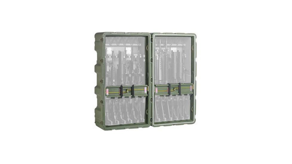 Pelican M4/M16 12-Pack Rifle Case,45.4x24x26.5in,Olive Drab 472M4M1612137