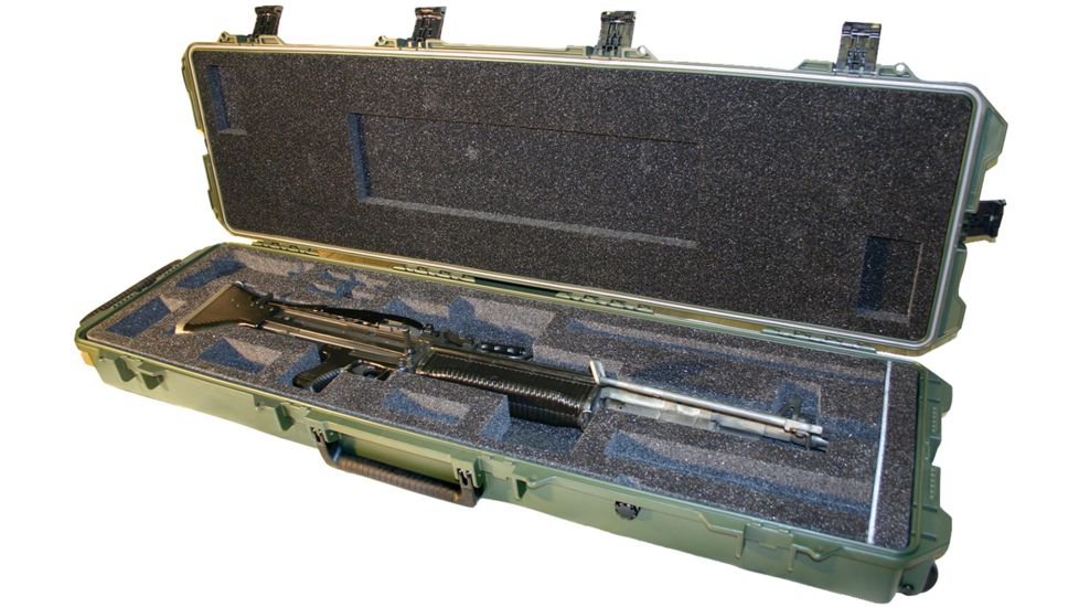 Pelican Storm Cases iM3300 Case w/ Custom Foam for M60 - OD Green - 472-PWC-M60-OD