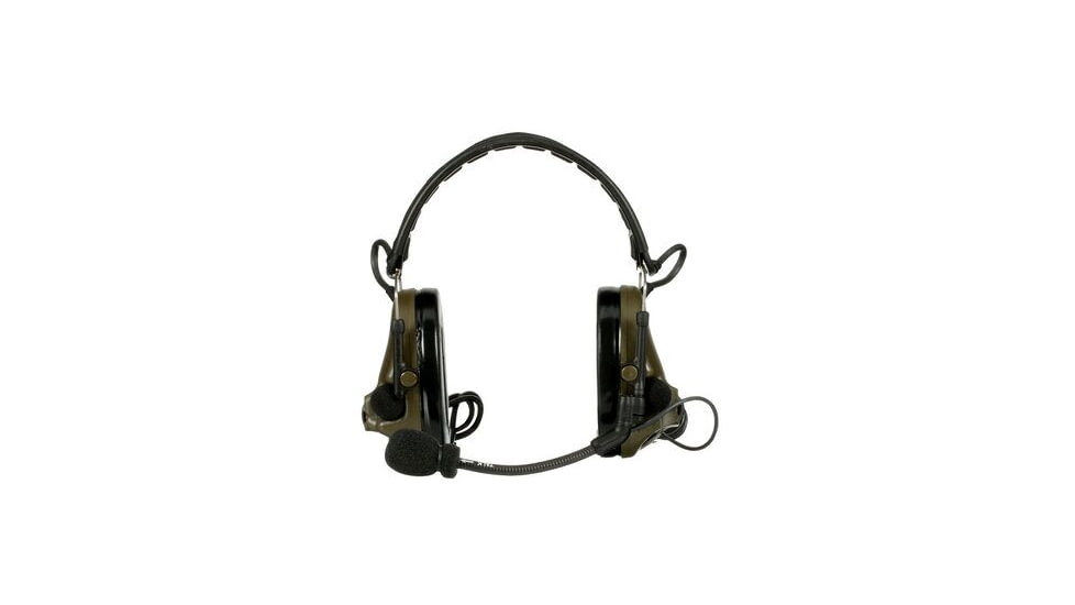 PELTOR 3M PELTOR ComTac V Headset, Foldable, Dual Lead, Standard Dynamic Mic, NATO Wiring, O.D. Green, MT20H682FB-19 GN