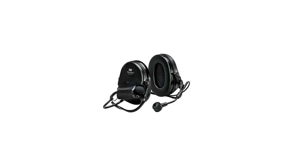 PELTOR 3M, SwatTac, VI NIB Headset, Neckband, MI Input, Dynamic Boom MIc, Black, MT20H682BB-09N SV