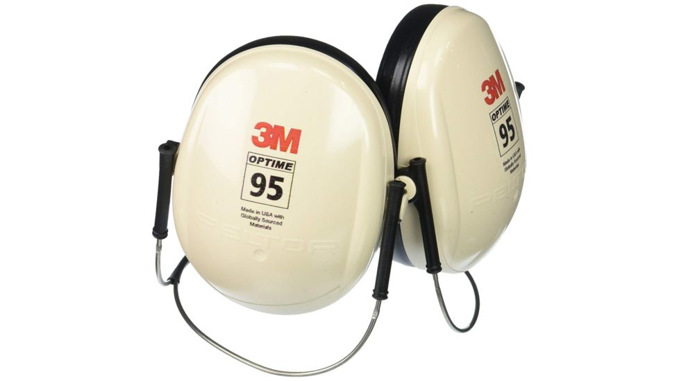 Peltor Optime 95 Hearing Protection, Beige, Behind-the-Head, H6BV