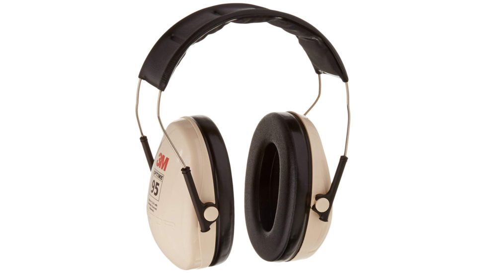 Peltor Optime 95 Hearing Protection, Beige, Over-the-Head, H6AV