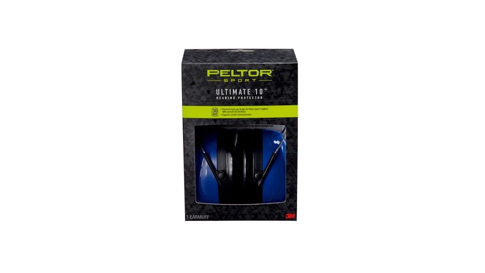 Peltor Sport Ultimate 10 Earmuffs, 6/Case 97010-6C