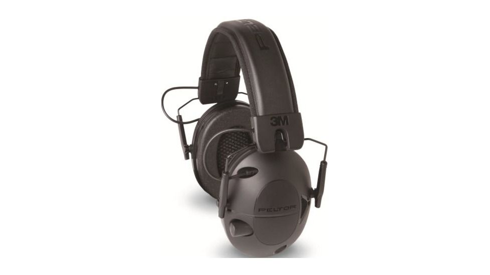 PELTOR Tactical 100 Electronic Hearing Protection Ear Muffs, 22dB, Black, TAC100-NS-8