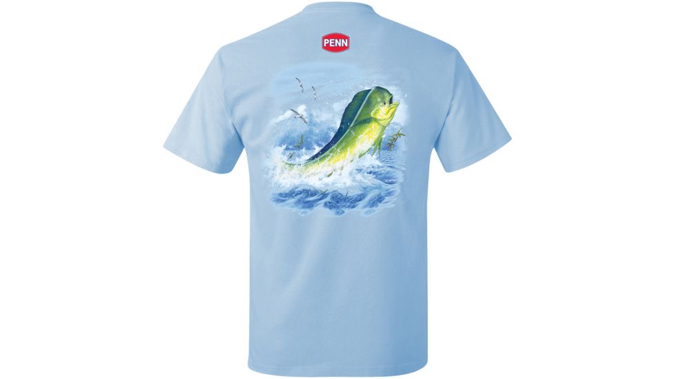 Penn Mens Mahi Blue T-Shirt, Large 180246