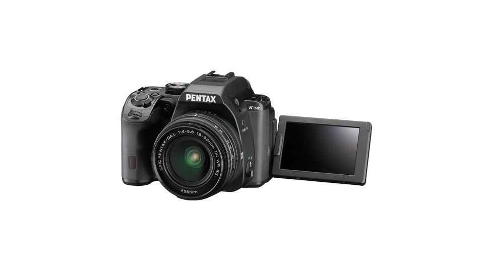 Pentax K-S2 DSLR Camera With 18-50mm and 50-200mm Lenses, Black 11610