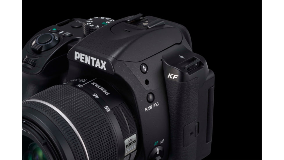 Pentax KF Digital Camera Kit, 18-55 Lens, Black, Compact, 1203