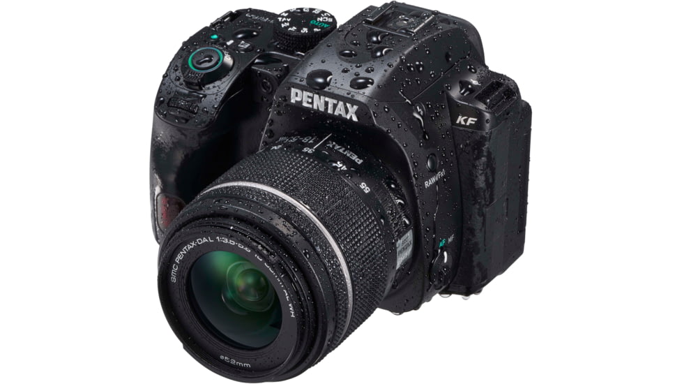 Pentax KF Digital Camera Kit, 18-55 Lens, Black, Compact, 1203