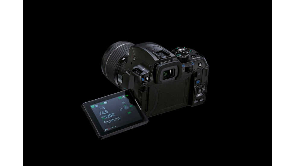 Pentax KF Digital Camera Kit, 18-55 Lens, Black, Compact, 1203