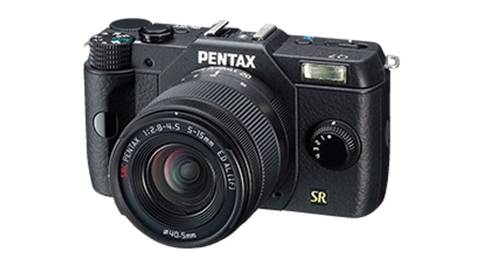 Pentax Q7 Compact Mirrorless Camera with 5-15mm f-2.8-4.5 Zoom Lens, Black 10720