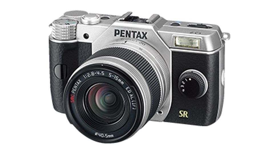 Pentax Q7 Compact Mirrorless Camera with 5-15mm f-2.8-4.5 Zoom Lens, Silver 11520
