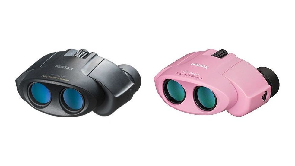 Pentax U-Series Compact UP 8x21 Binocular, Black, Pink
