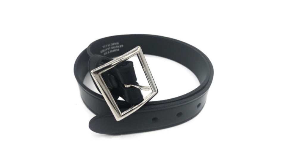Perfect Fit 1.25in Finest Leather Belt w/ Chrome Buckle, Plain, Black, 30, 5002-CH-30