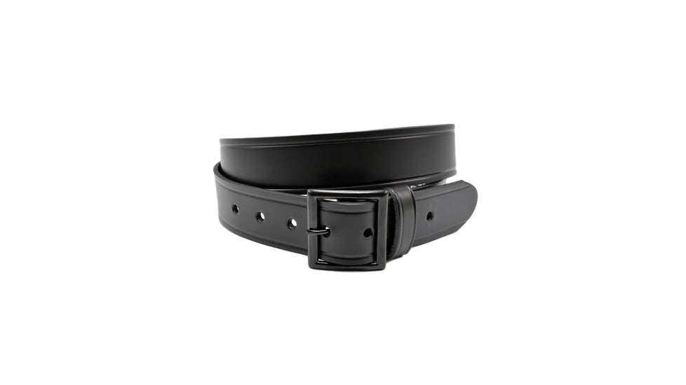Perfect Fit 1.5in Finest Leather Belt w/ Black Buckle, Plain, Black, 30, 5003-BK-30