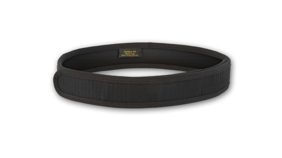 Perfect Fit 1.75in Nylon Inner Belt w/ Velcro, Black, Large, NIB-1-LG