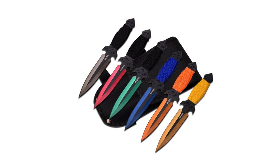 Perfect Point Tactical, 6.5in, Stainless Steel Blade, Assorted Color Cord Wrapped Handle PP-081-6M