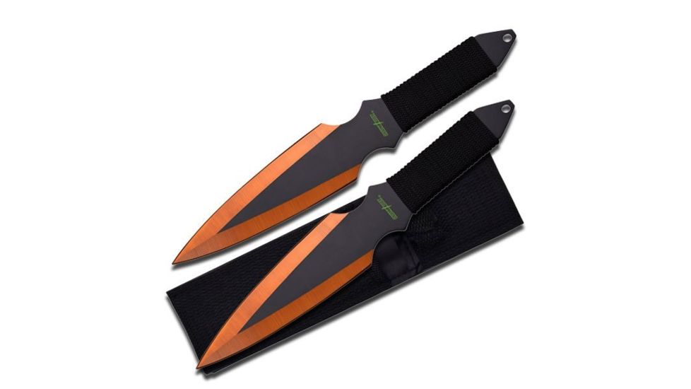 Perfect Point Tactical, 9in, Stainless Steel Blade, Black Cord Wrapped Handle PP-080-2OR