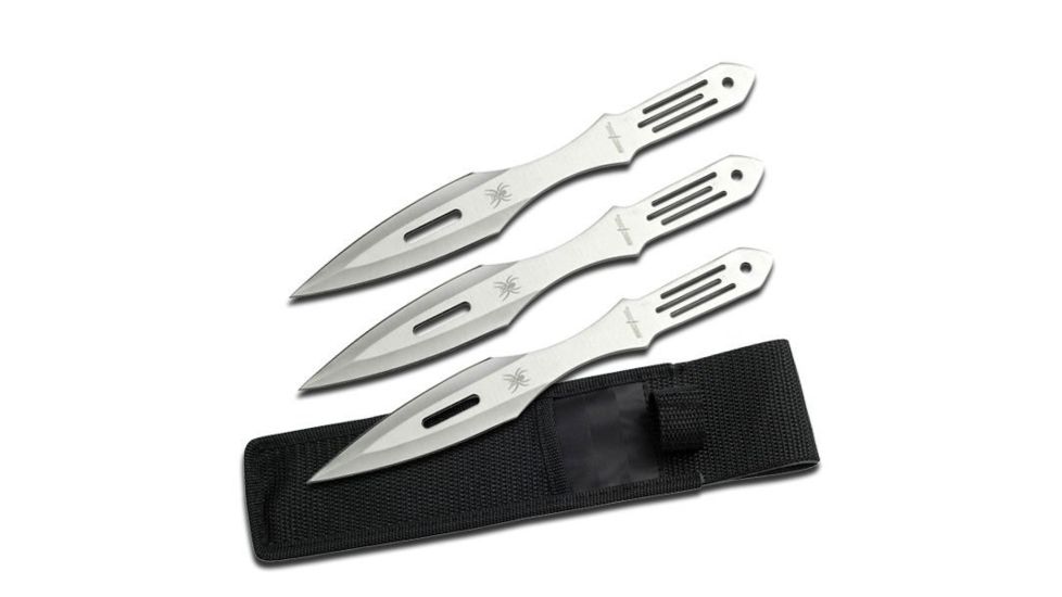 Perfect Point Tactical, 9in, Stainless Steel Blade, Silver Stainless Steel Handle PP-598-3SSP