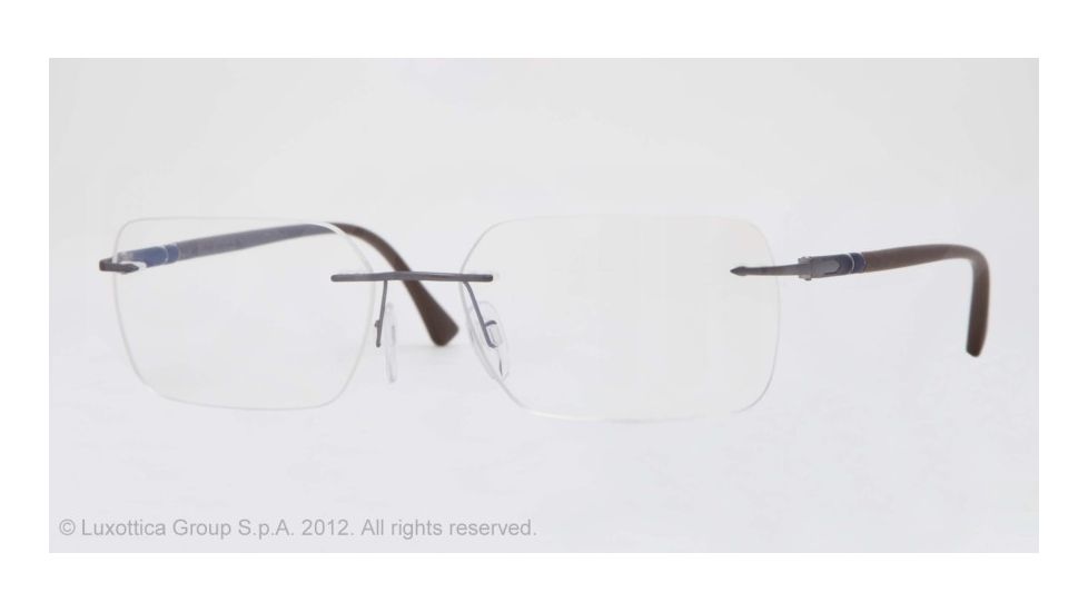 Persol PO2429V Progressive Prescription Eyeglasses 1008-53 - Anthracite Frame, Demo Lens Lenses