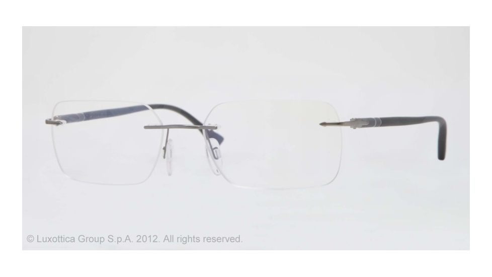Persol PO2429V Progressive Prescription Eyeglasses 1039-53 - Gunmetal Frame, Demo Lens Lenses