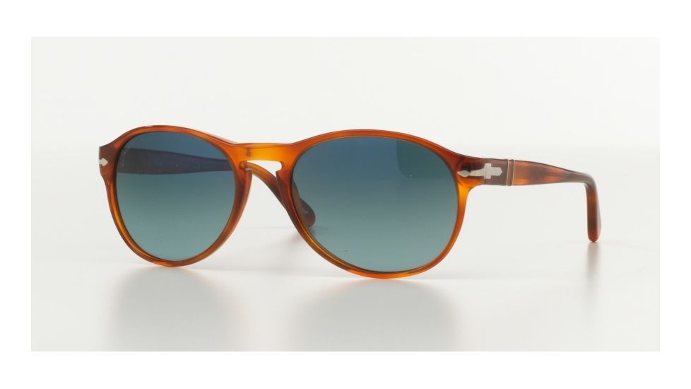 Persol PO2931S Sunglasses 96/S3-55 - Terra Di Siena Frame, Polar Gradient Blue Lenses