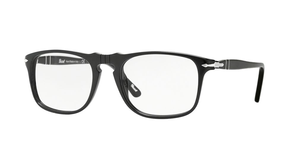 Persol PO3059V Single Vision Prescription Eyeglasses 95-50 - Black Frame