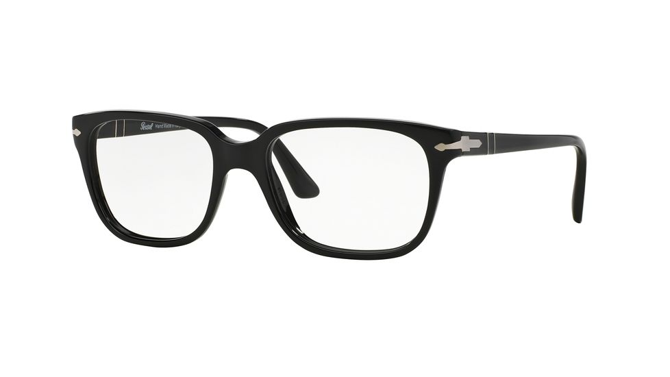 Persol PO3094V Single Vision Prescription Eyeglasses 9014-53 - Black Frame