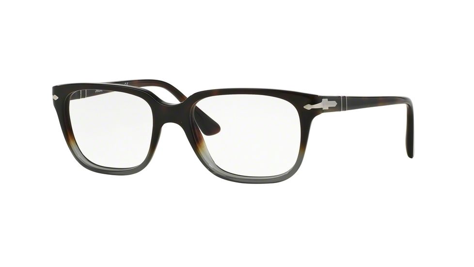 Persol PO3094V Single Vision Prescription Eyeglasses 9028-53 - Havana Gradient Grey Frame
