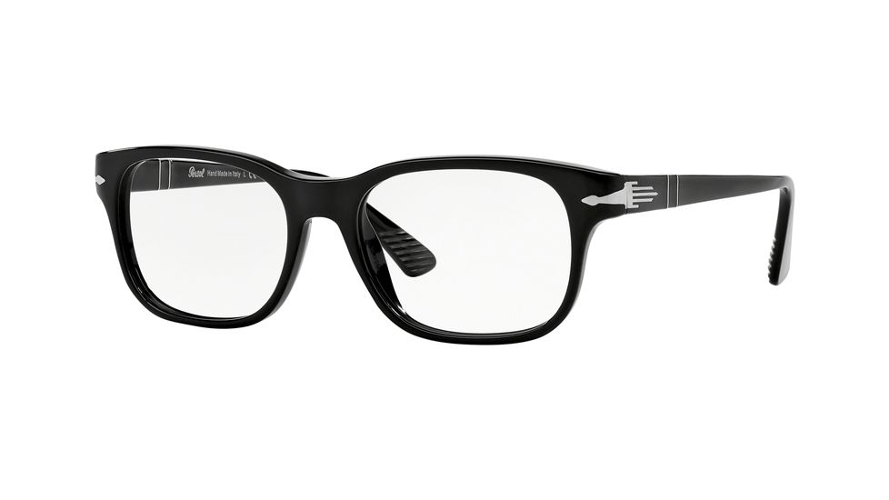 Persol PO3095V Single Vision Prescription Eyeglasses 95-53 - Black Frame