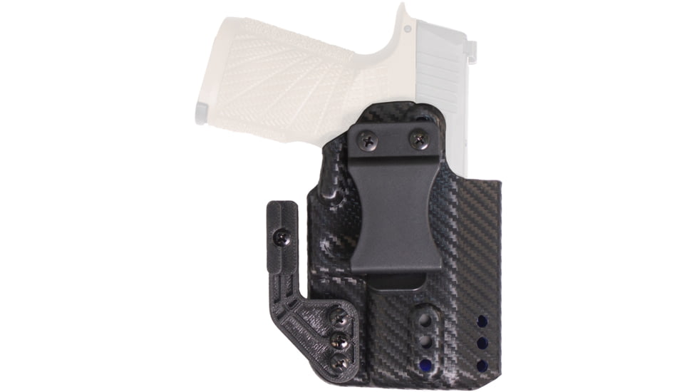 DeSantis Persuader IWB Leather Holster. Glock 43, 43X, 43X Mos With Or,Without Red Dot Sight, Right Hand, Black, 213KA3TZ0