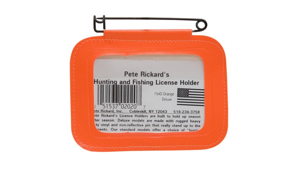 Pete Rickard Single License Holder, Orange 154D