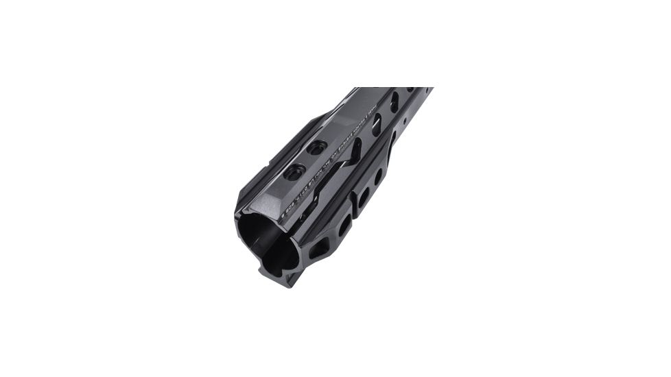 Phase 5 Weapon Systems Inc 13in Lo-Pro Slope Nose Free Float Quad Rail, Black, LPSN13
