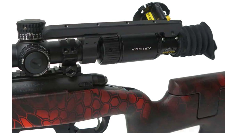 Phone Skope Skoped Vision-Pro Scope Adapter, 1in Tube, ABS Plastic, Black/Yellow, SKOPEDVISIONPRO1