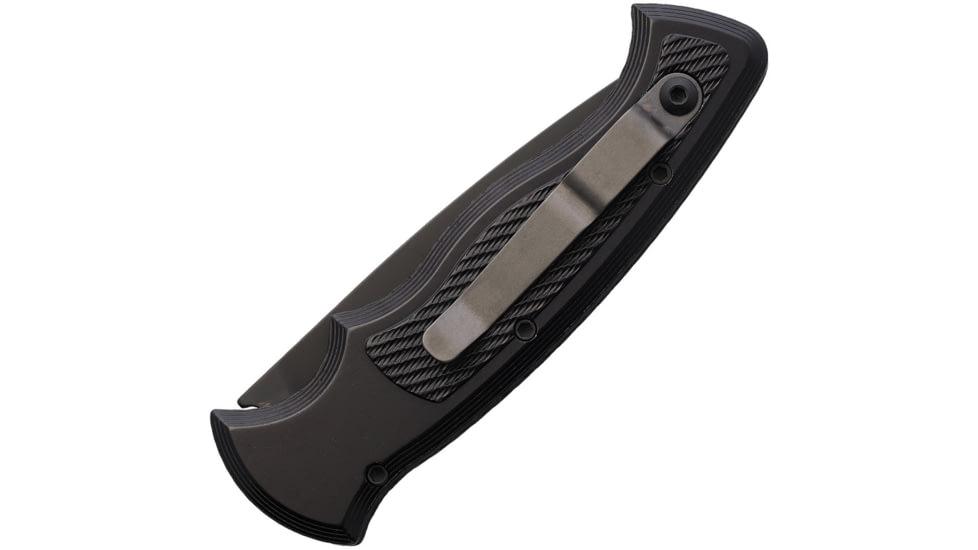 Piranha Knives Auto Velocity Button Lock Blk, PKCP26BKT