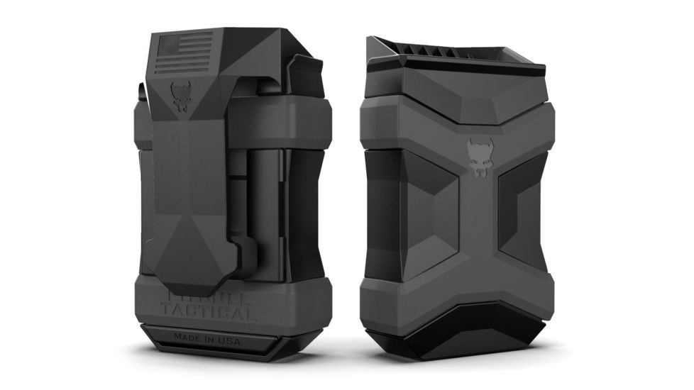 Pitbull Tactical Universal Mag Carrier Gen2, Holds 1 Magazine 9MM-45ACP Single or Double Stack, Black, UMC02BLK