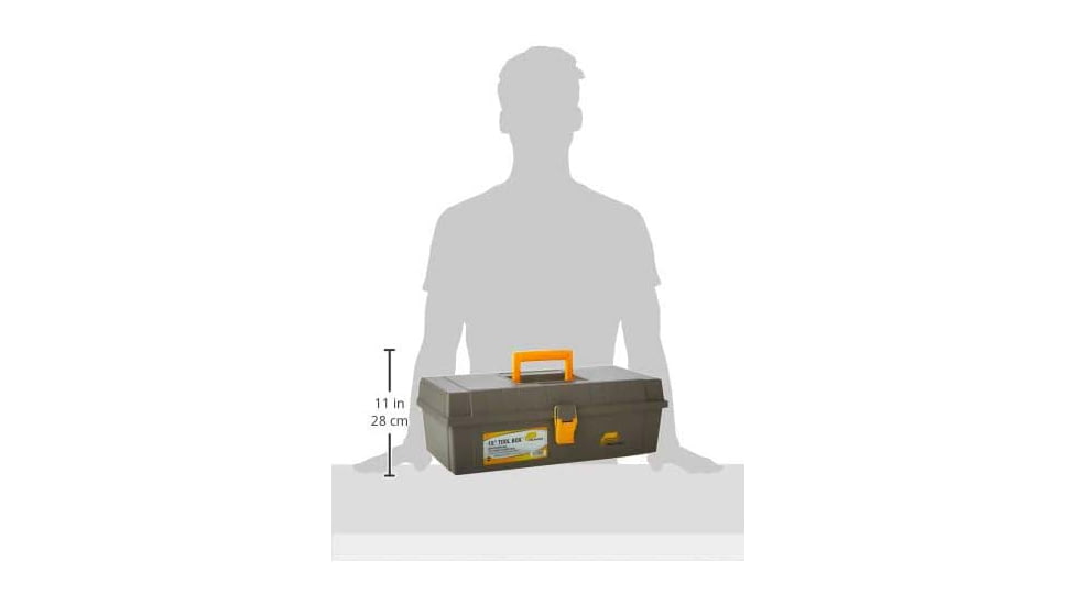 Plano 15 Tool Box Graphite Gray W/ Yellow Latch - 100000