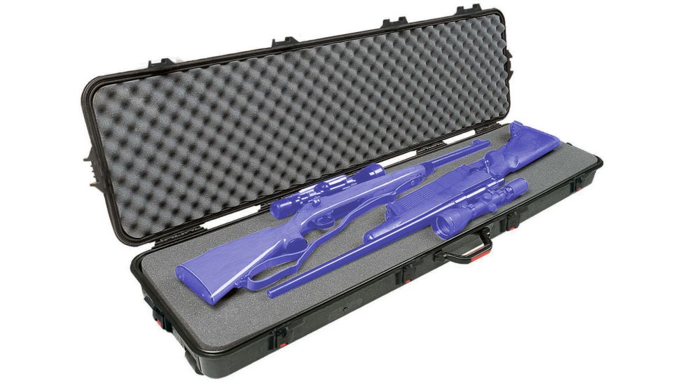 Plano AW Double Scoped RifleCase With Wheels - 52in x13in x5.25, Dk Green 108199