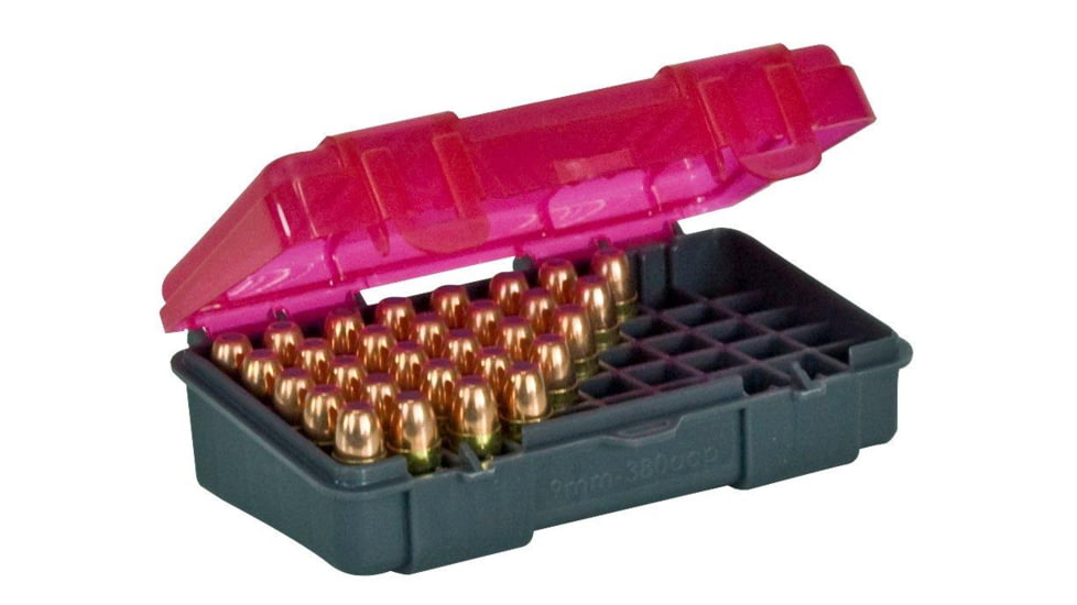 Plano 50 Count Handgun Ammo Case with Hinged Cover
