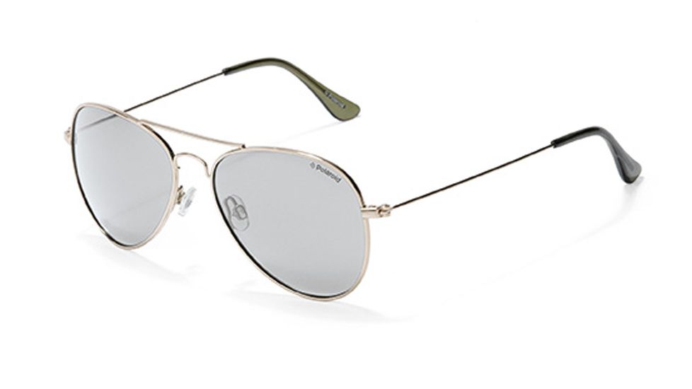 Polaroid Chris Sunglasses - Gold, Polar Green Lenses PD04213Z