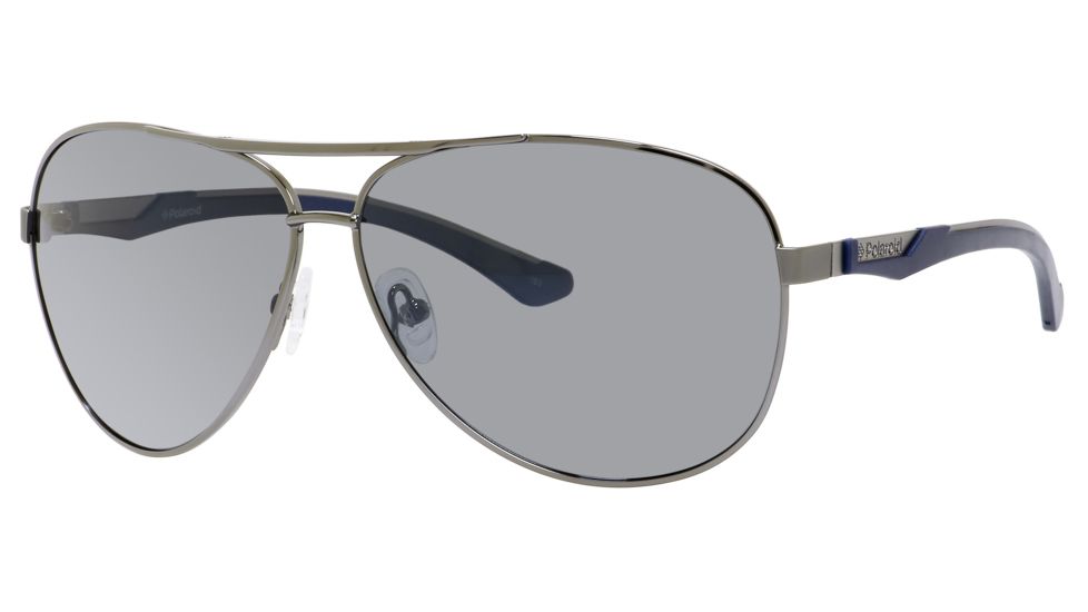 Polaroid X 4411/S Progressive Prescription Sunglasses X4411S-0S3T-YA-6311 - Frame Color Gunmetal, Lens Diameter 63 mm