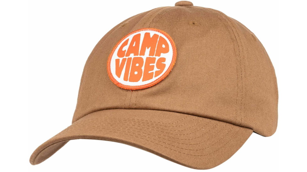 Poler Camp Vibes Patch Dad Hat, Tan, One Size, 212ACU7202-Tan-O/S