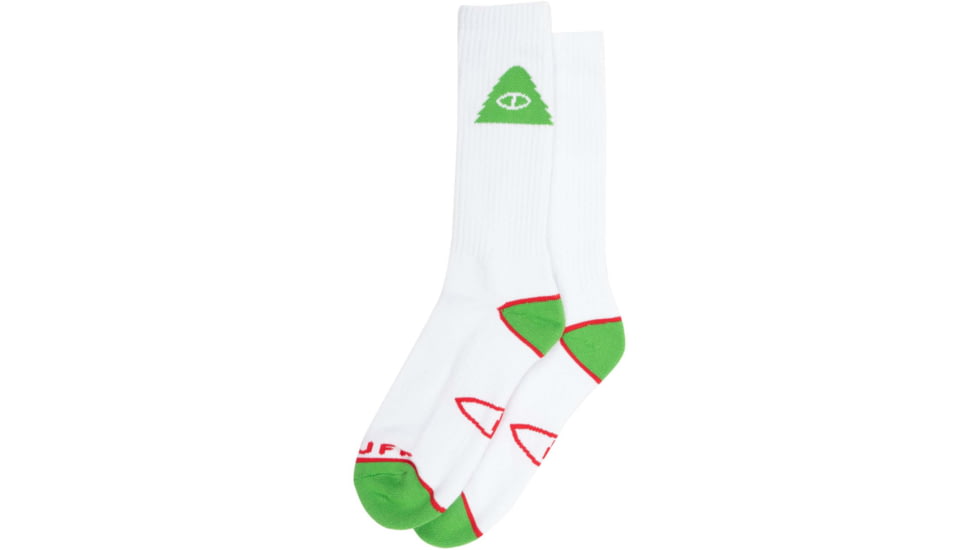 Poler Icon Socks, Red/Green, One Size, 214ACUSK01-Red/Green-O/S