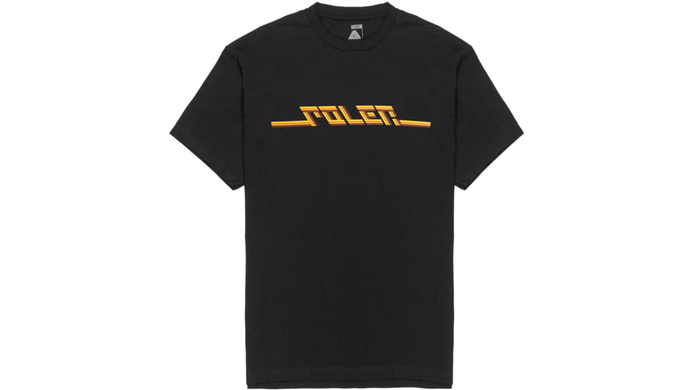 Poler Stripes T-Shirt, Large, Black, 223APM2007-Black-L