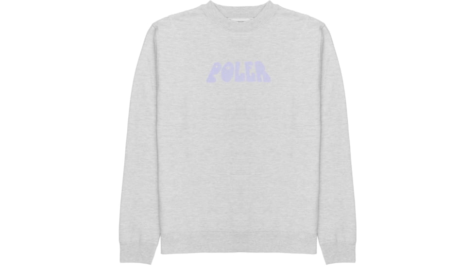 Poler Title Crew, 2XL, Grey Heather, 222APM2502-Grey Heather-XXL