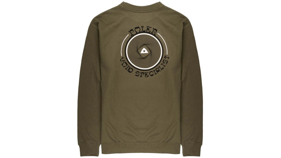 Poler Void Specialist Crew, Small, Olive, 213APM2503-Olive-S