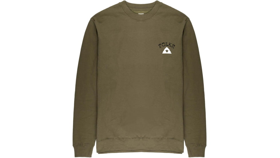 Poler Void Specialist Crew, Small, Olive, 213APM2503-Olive-S