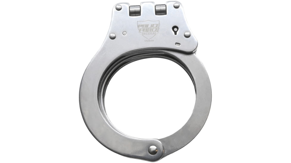 Police Force Tactical Stainless Hinged NIJ Handcuff