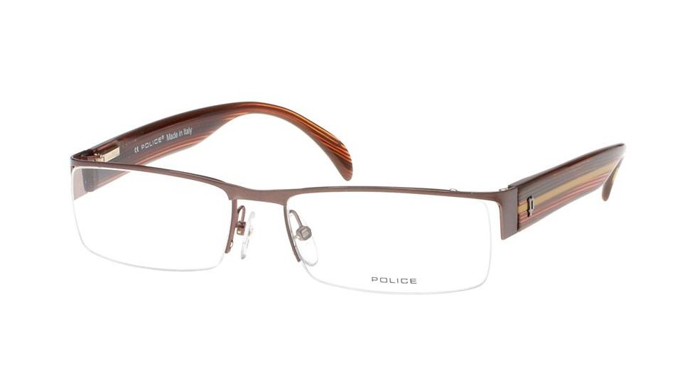 Police 8326 Eyeglasses Frame, Brown