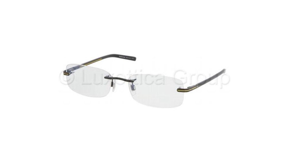 Polo PH1089 SV Prescription Eyeglasses, Shiny Black Demo Lens Frame / 53 mm Prescription Lenses, 9003-5318
