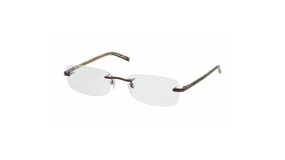 Polo PH1089 SV Prescription Eyeglasses, Brown Demo Lens Frame / 53 mm Prescription Lenses, 9013-5318